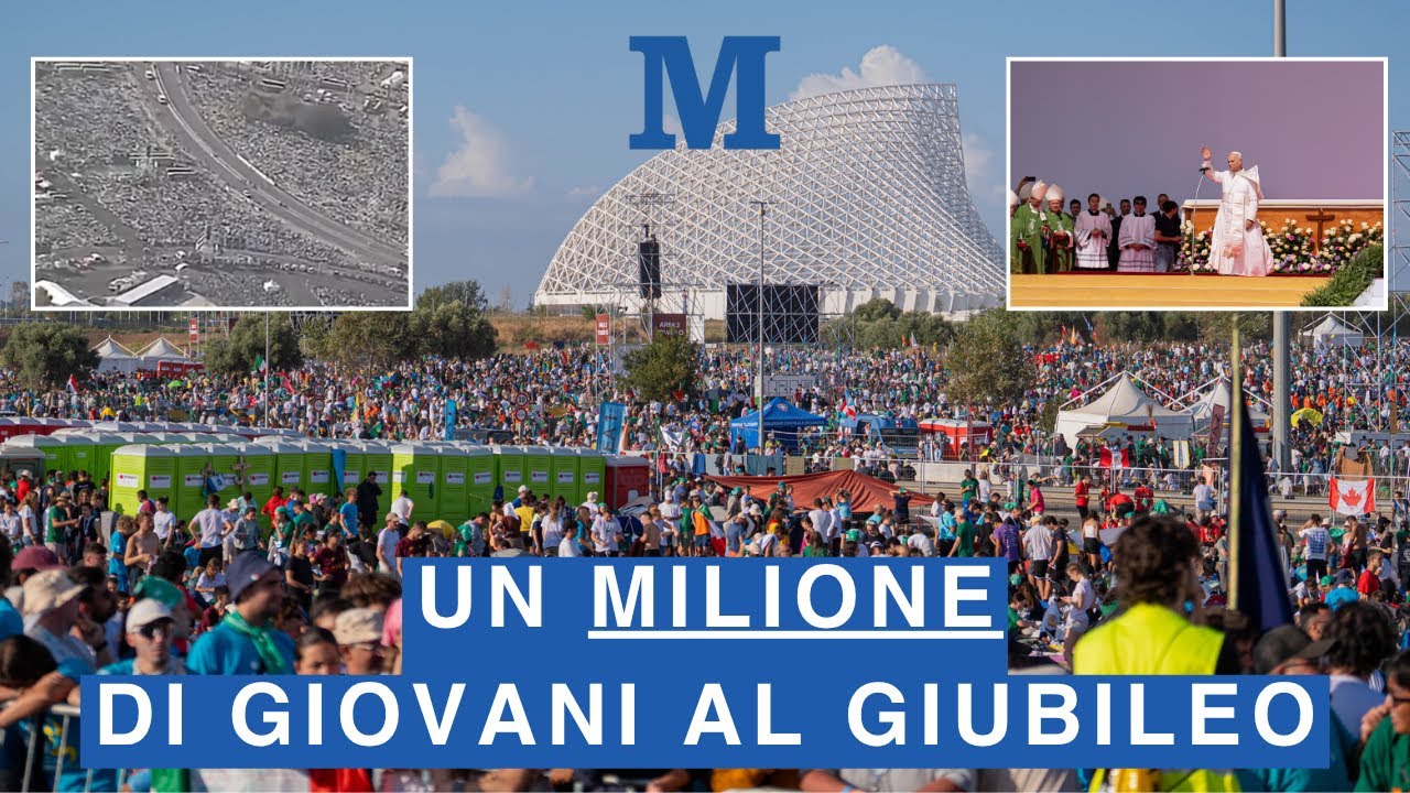 Giubileo Giovani, più di un milione di pellegrini a Tor Vergata per la messa con Papa...