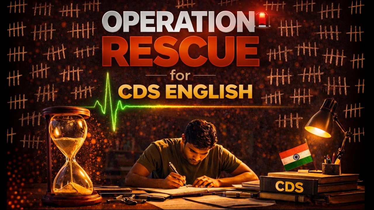 Only 30 Days , I will promise you will see the Question | CDS English Strategy | CDS 1 2026