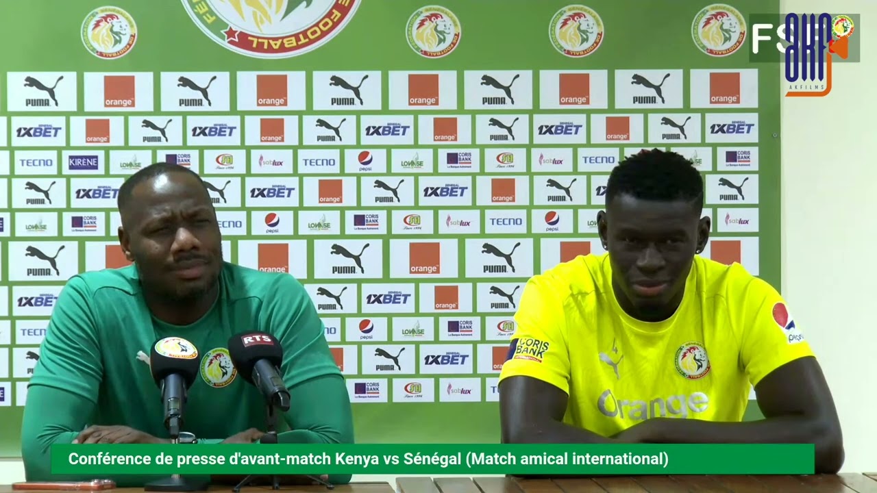 Amical Sénégal vs Kenya   conférence de presse d'avant match