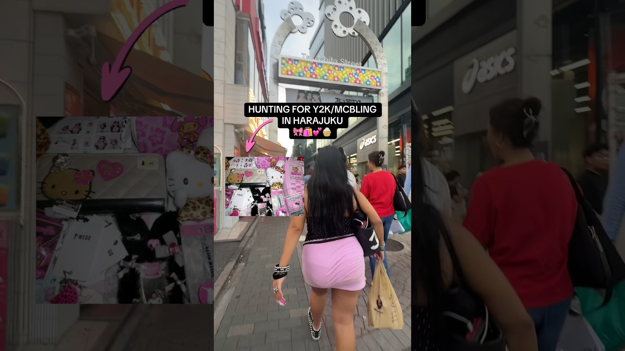 Hunting for y2k/mcbling in harajuku japan👑 #mcbling #y2k #2000s #fashion #y2kaesthetic #japantravel