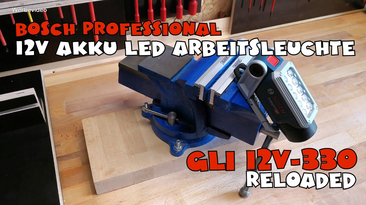 Unboxing & Review Bosch Professional LED Akku Lampe GLI 12V-330