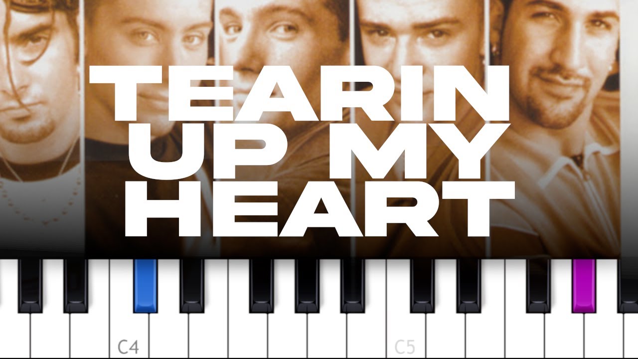 NSYNC - Tearin' Up My Heart  (piano tutorial)
