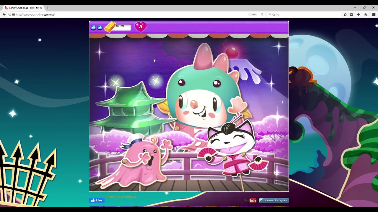 Candy Crush Saga (Flash Version) - Level 373 (Dreamworld), no boosters, 3 stars