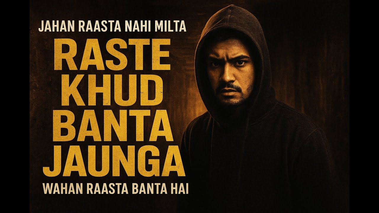 Raste Khud Banta Jaunga | Hindi Motivational Rap | Dream Droppers | Self-Belief Rap #rap #hindirap