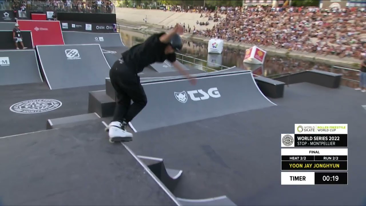 Jay Yoon | 2nd place - WS Roller Freestyle Park World Cup Men Final | #FISEMontpellier 2022