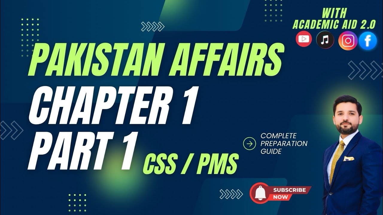 Ideological Foundation Of Pakistan | Introduction to Pakistan Affairs | CSS & PMS