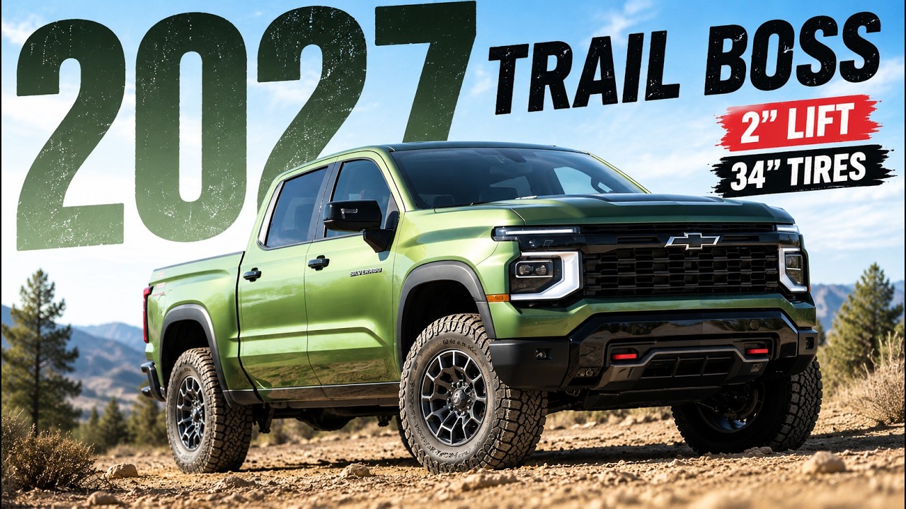Представлен Chevrolet Silverado Trail Boss 2027 года: основные обновления