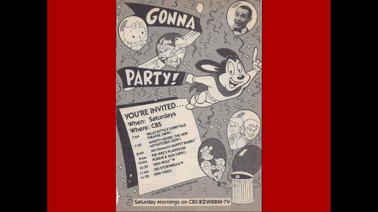 CBS Saturday Morning Cartoon Line Up (1987-88) Fall