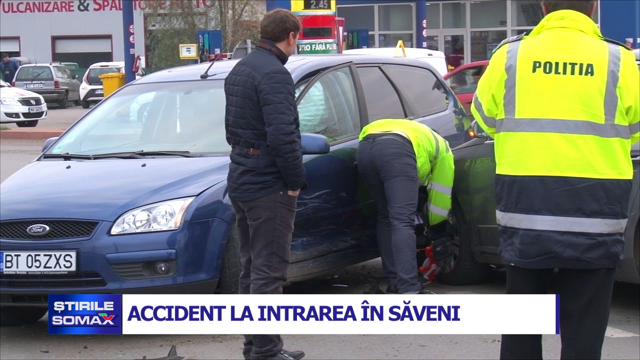 ACCIDENT LA INTRAREA ÎN SAVENI