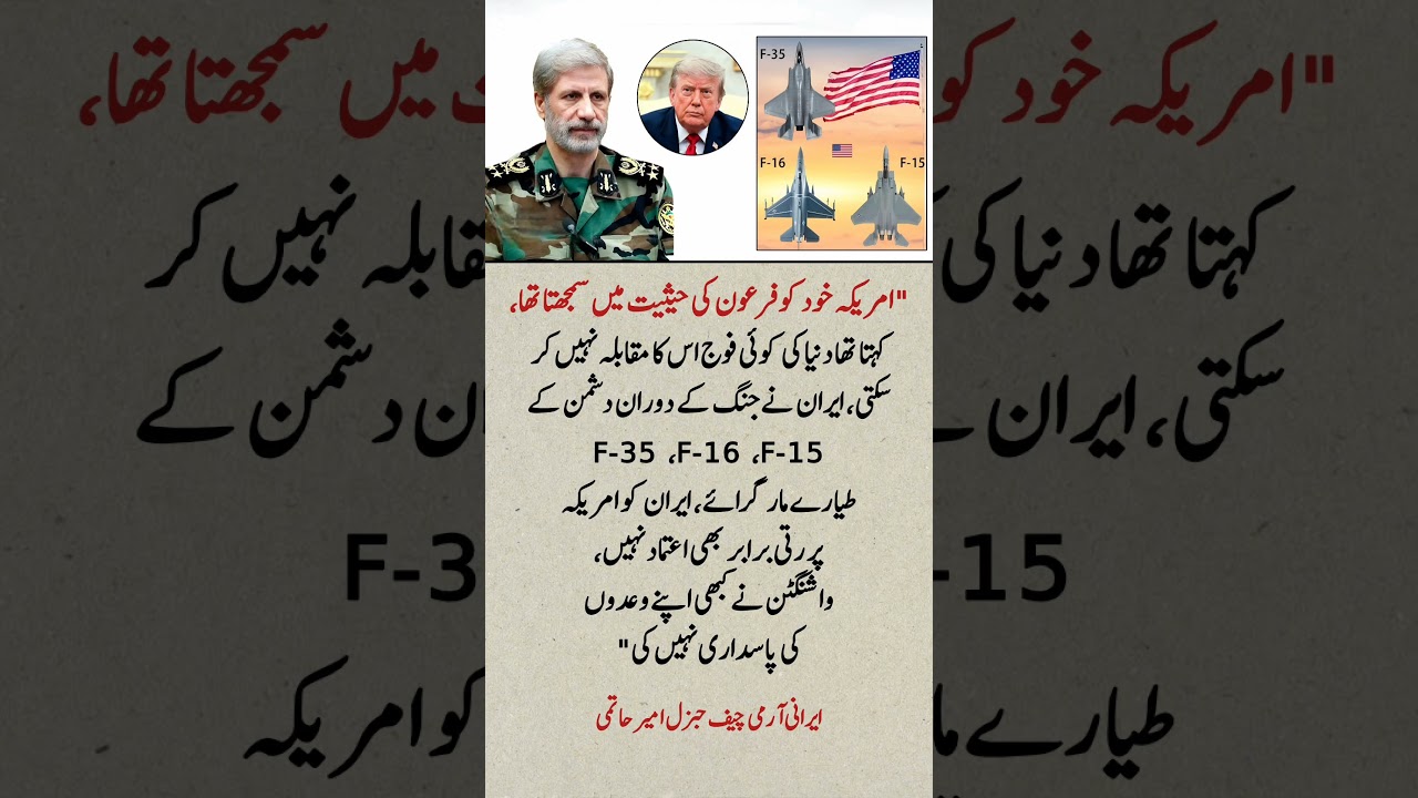 Iran Army Chief Issues Strong Warning to the United States | Iran vs USA Tensions