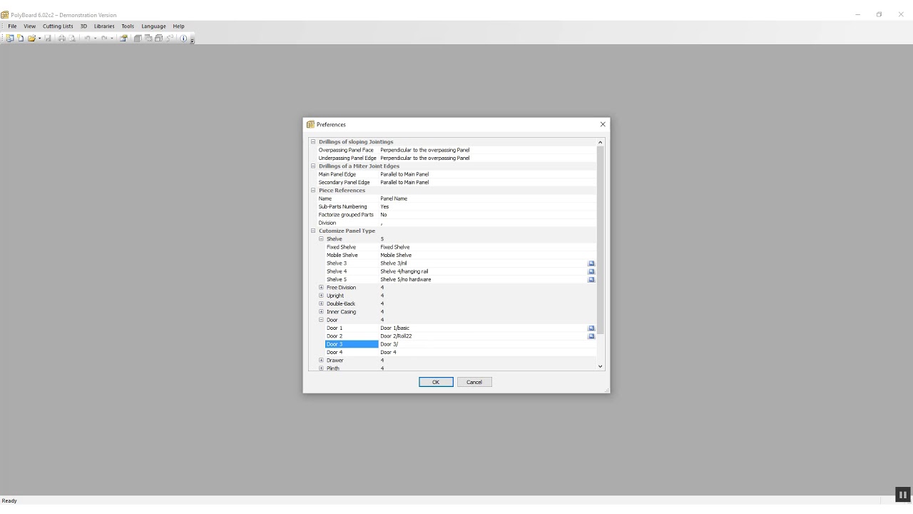 How to change the Panel type names in Polyboard