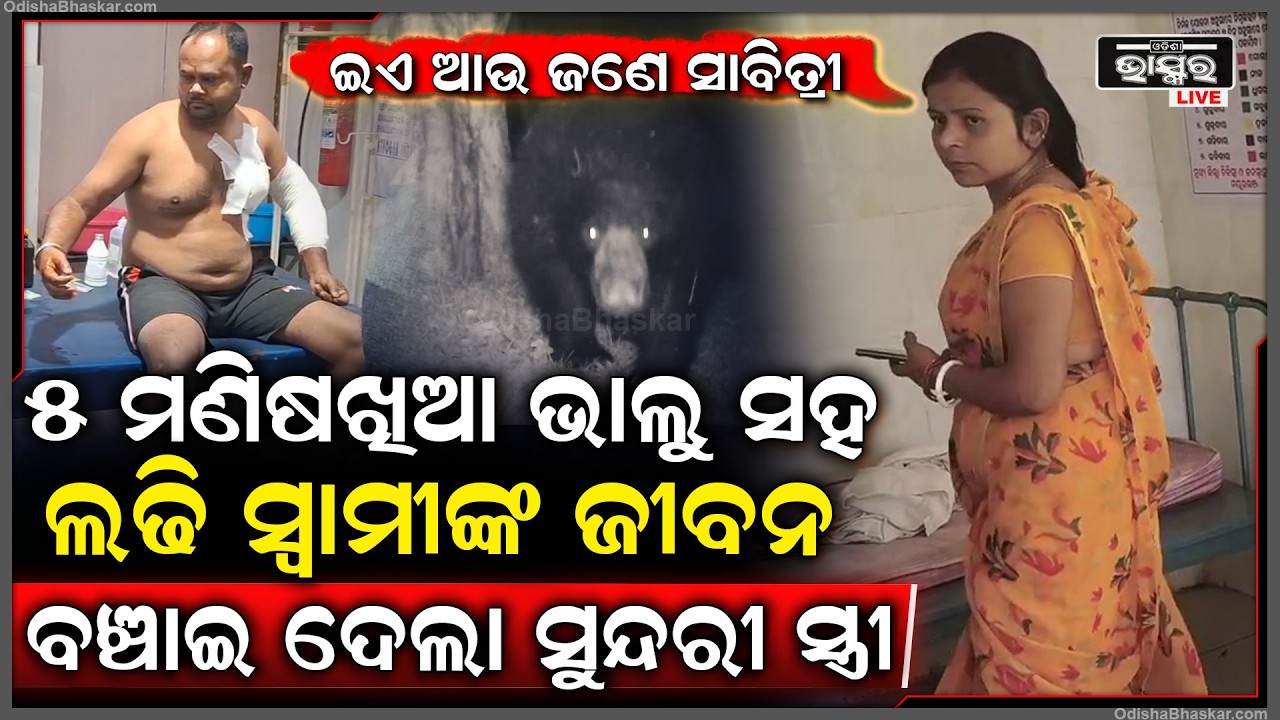 ଇୟେ ବୋଧେ ଆଉ ଜଣେ ସାବିତ୍ରୀ, 5 ମଣିଷଖିଆ ଭାଲୁଙ୍କ ସହ ଲଢ଼ି ସ୍ୱାମୀଙ୍କ ଜୀବନ ବଞ୍ଚାଇଲେ ସ୍ତ୍ରୀ