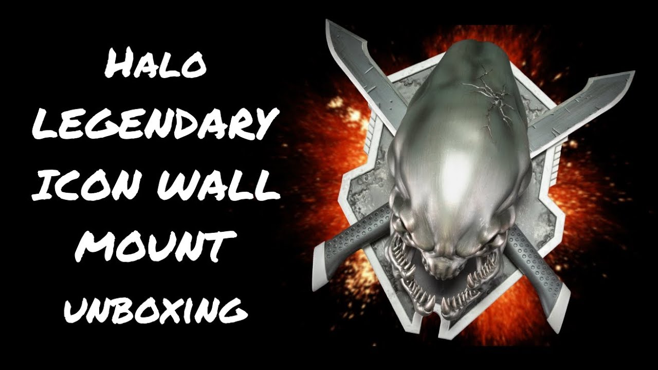 Halo LEGENDARY ICON WALL MOUNT unboxing