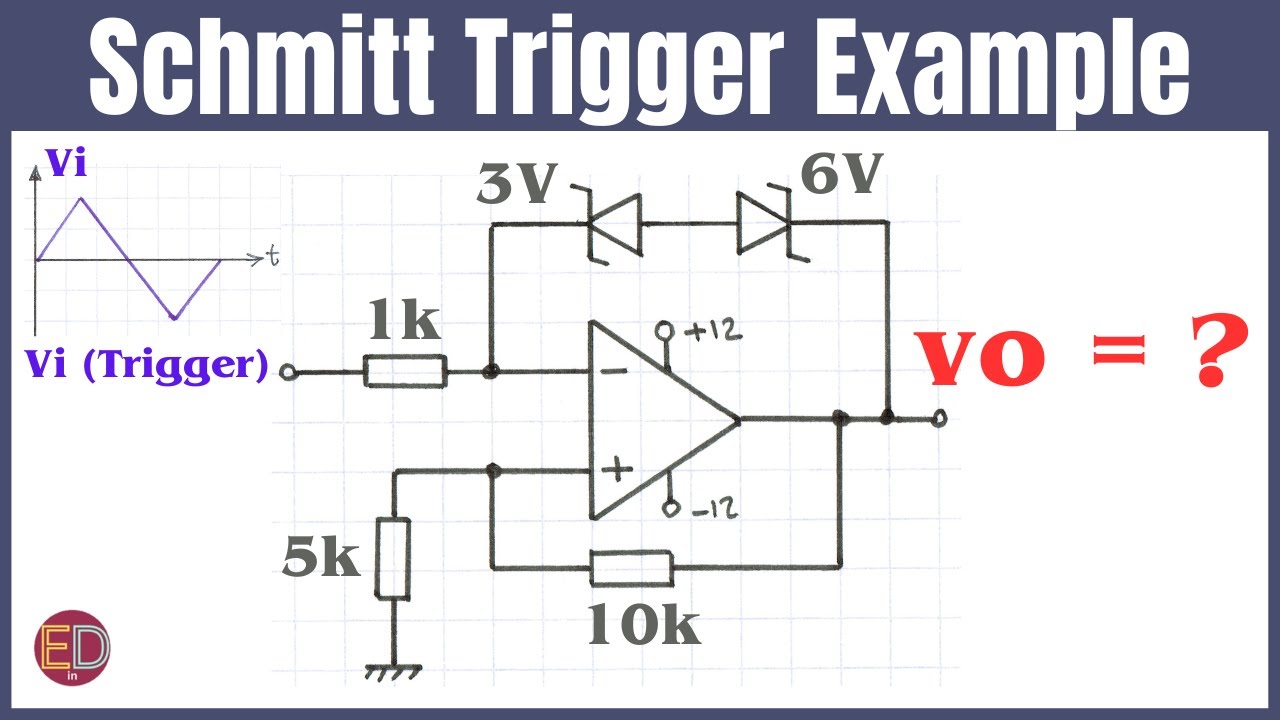 Op-Amp Comparator with Hysteresis, Schmitt Trigger with Output Bounding