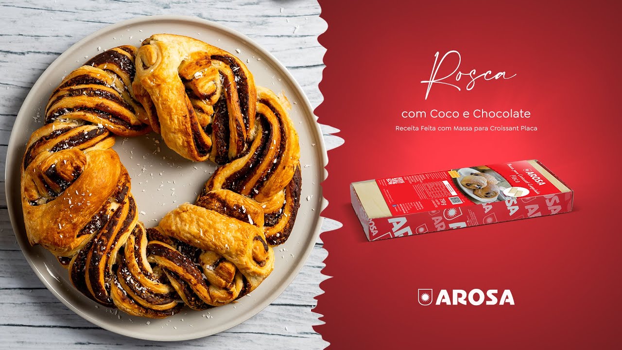 Rosca com Coco e Chocolate