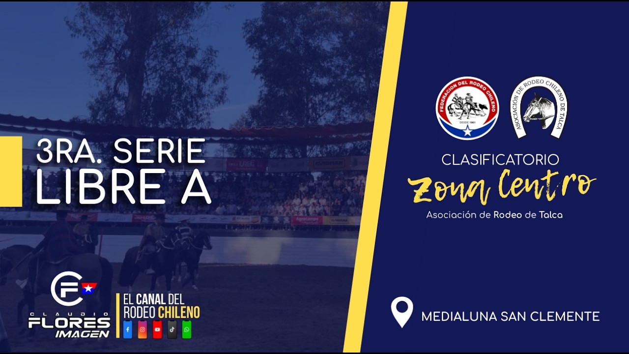 3RA. SERIE LIBRE A - CLASIFICATORIO ZONA CENTRO - SAN CLEMENTE 2026