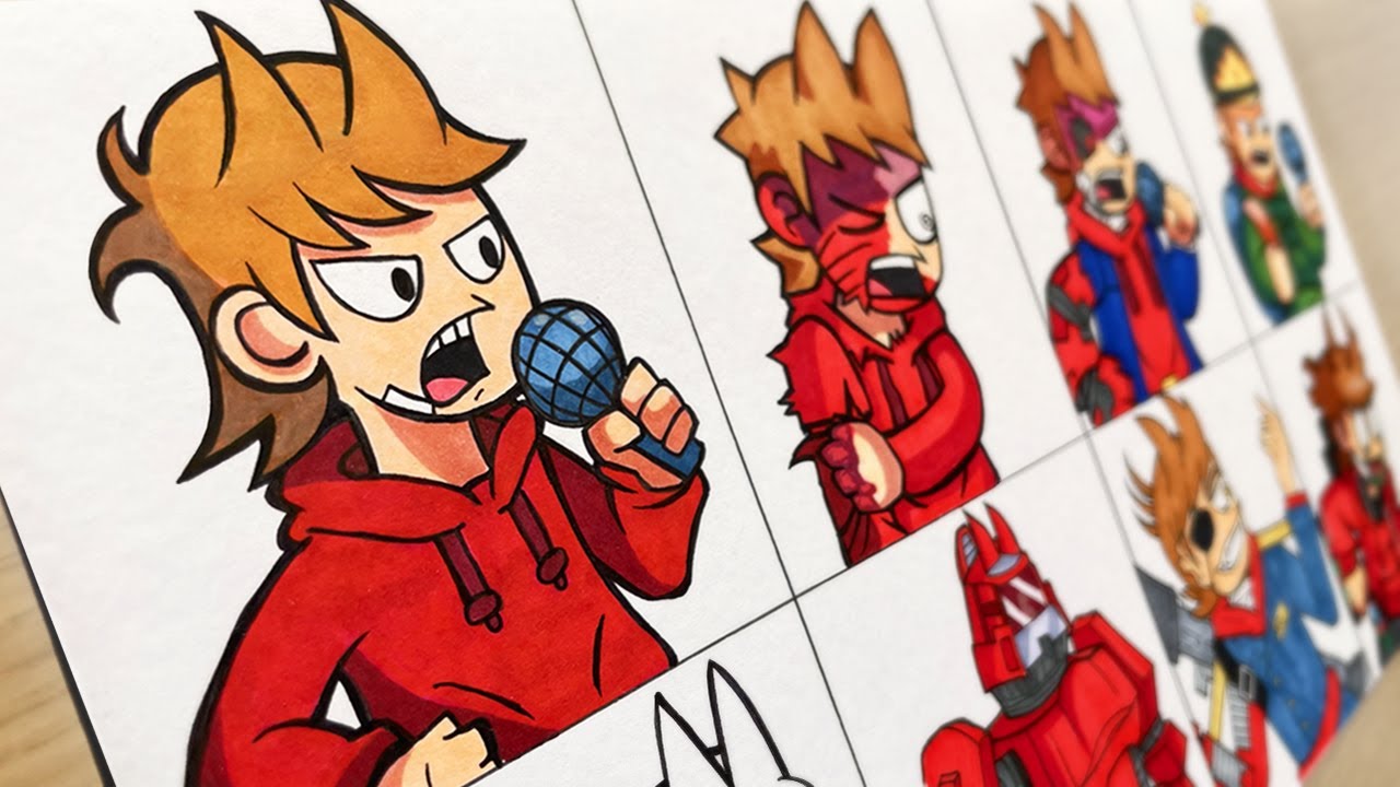 Рисунок FRIDAY NIGHT FUNKIN' - Все моды Tord / Tord Red Fury / Red Army / Eddsworld Tord