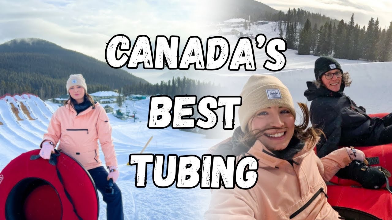 SNOW TUBING AT MOUNT NORQUAY! A crazy winter experience | Banff National Park