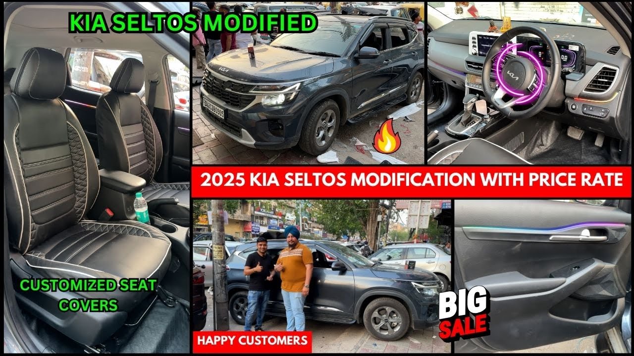 2025 Kia Seltos Modification ✅ Seltos base to top modified ✅ Seltos modification #karolbagh