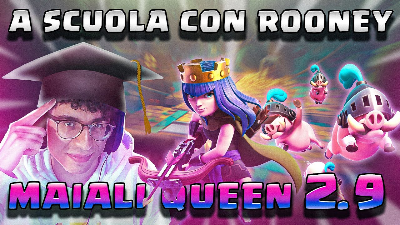 A SCUOLA CON ROONEY: MAIALI QUEEN 2.9! - CLASH ROYALE ITA