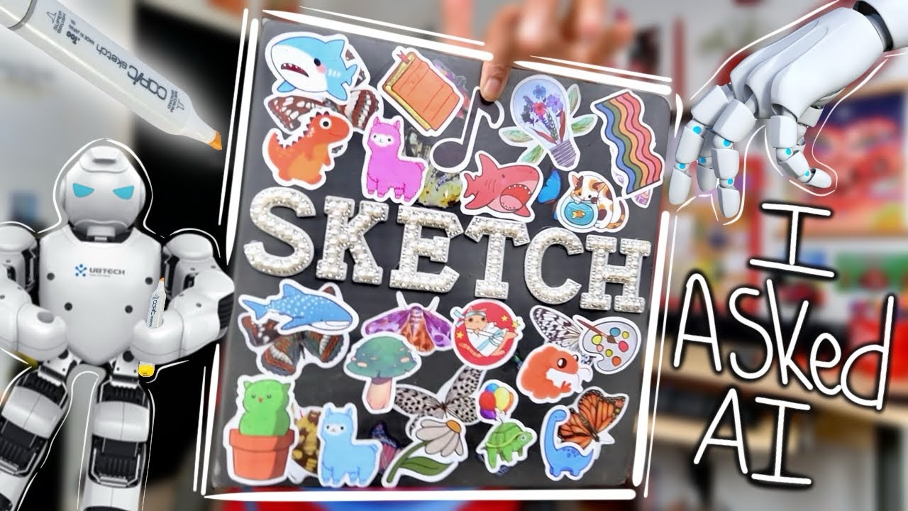 AI Told Me What to Draw On This SKETCHBOOK SPREAD!!