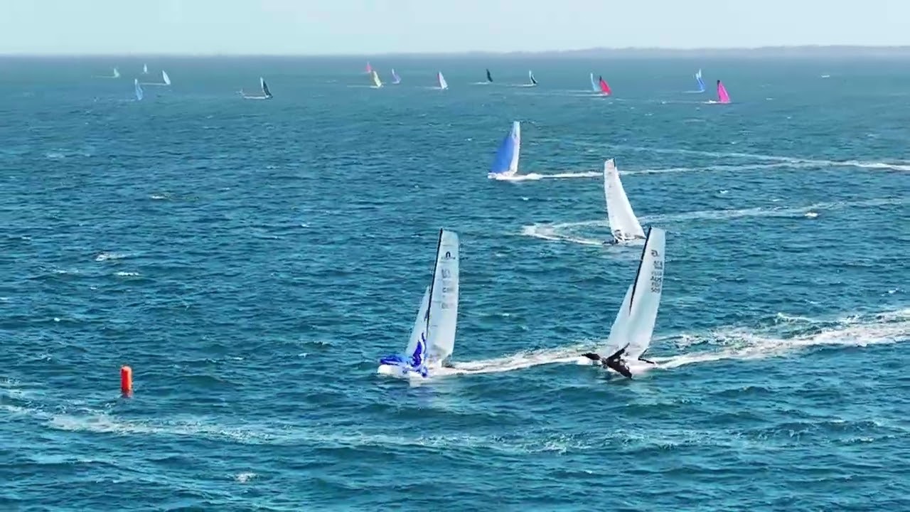 The Battle for the Lead: Race 6 Drone Footage | F18 World Championships
