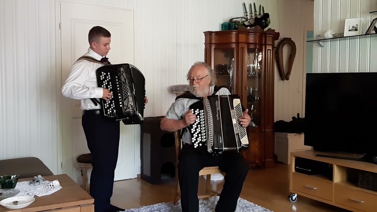 Ilta oulujoella ,harmonikka