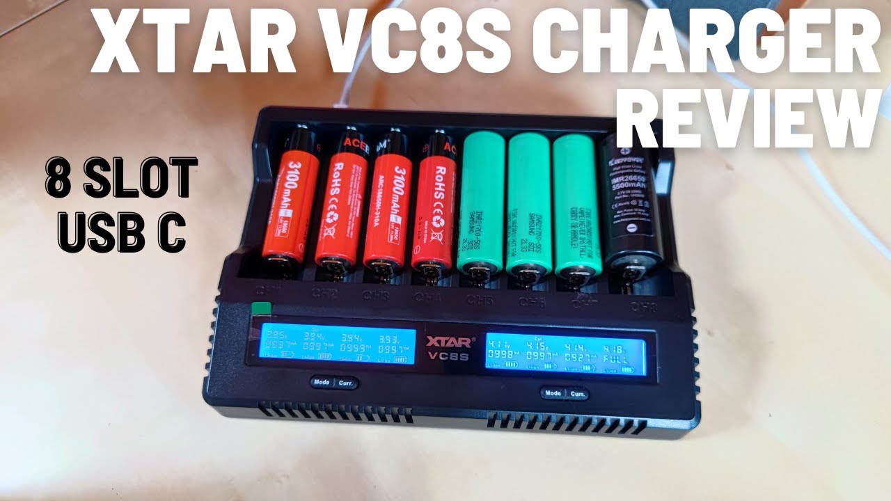 XTAR VC8S Charger Test & Review