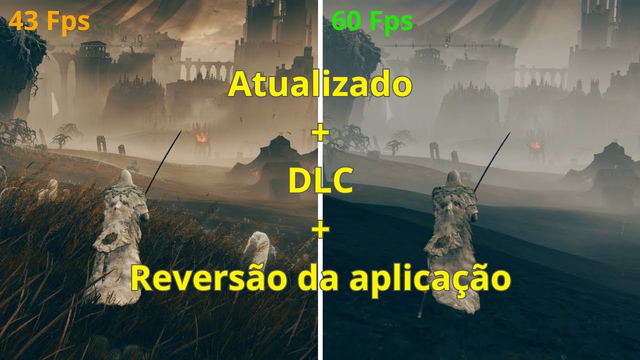 Como AUMENTAR o FPS do Elden Ring DIMINUINDO os GRÁFICOS além do PERMITIDO + DLC (ATUALIZADO)