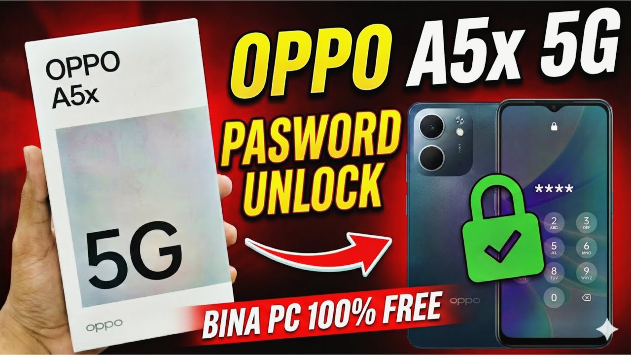 OPPO A5x 5G Password Unlock 😱 | Lock Bhool Gaye? 100% Working Method 2026