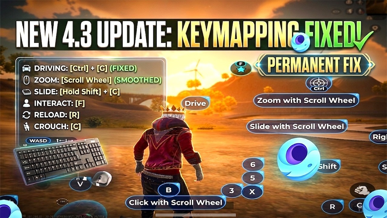 Aim Stuck Problem 4.3 Update Mouse Lock Issue Fix in PUBG Mobile Keymapping✅100%Working@Spider788