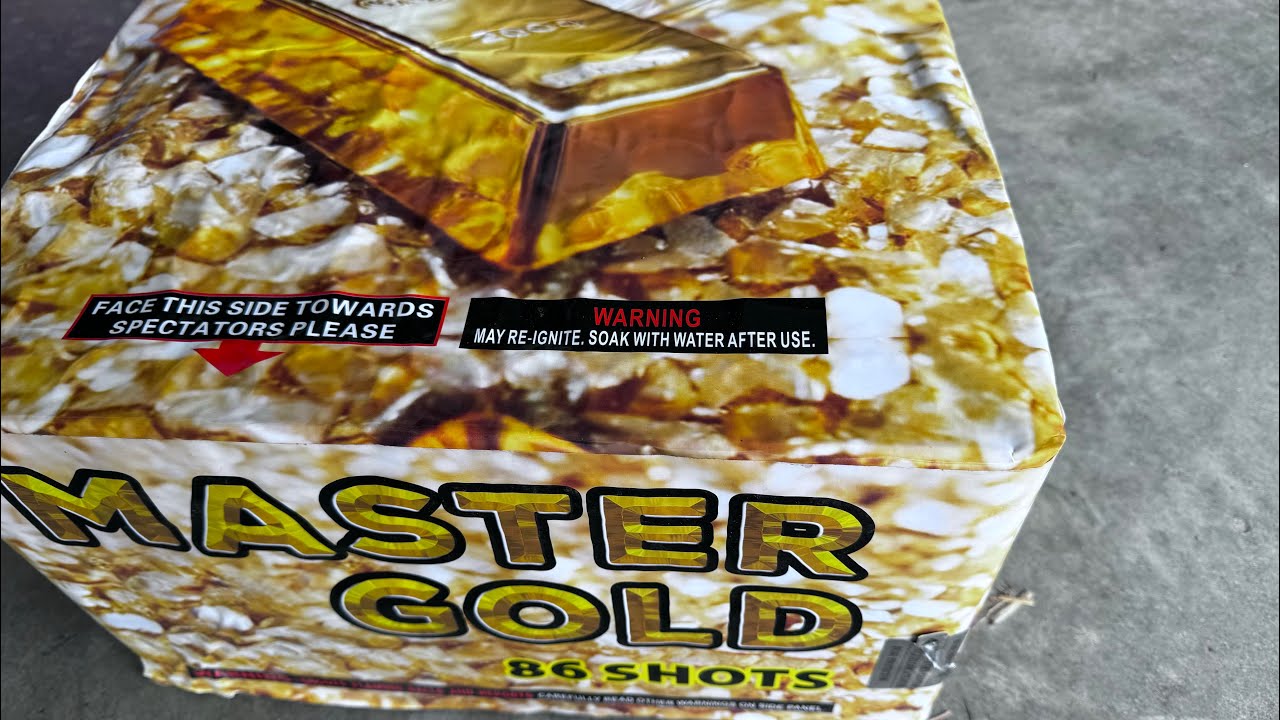 MASTER GOLD 86 Shot Firework Cake 💣💣💥💥 2024 BANGER!!! One of my all time favorites