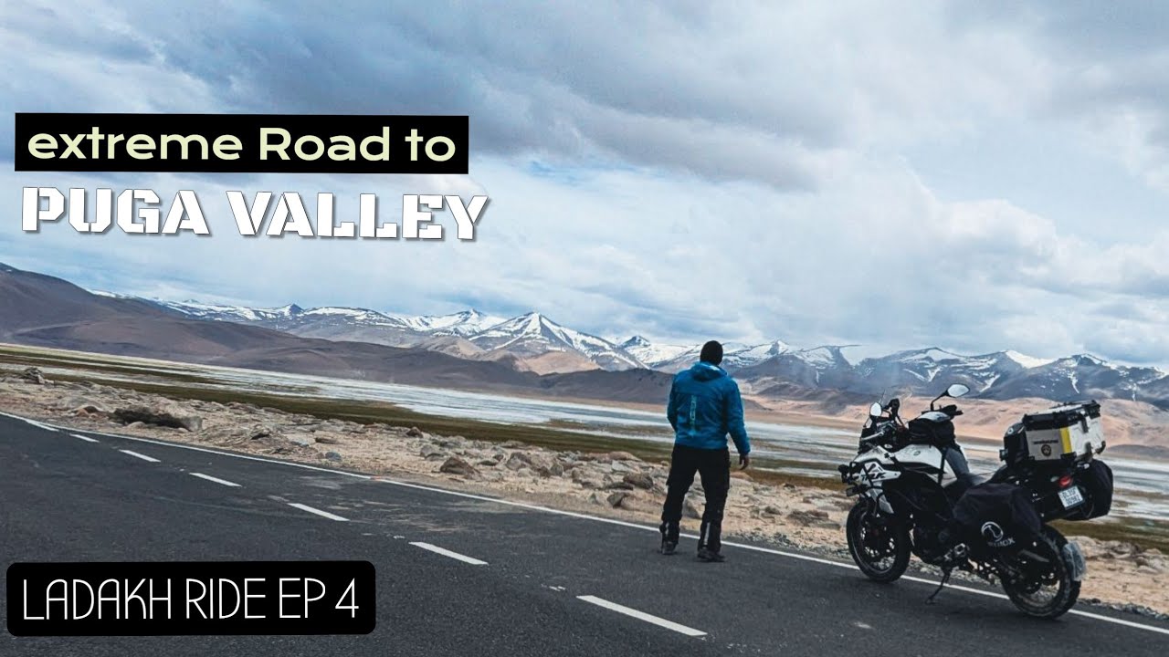 Extreme  ride to PUGA VALLEY | LADAKH Ride | Pang to Tsomoriri | Benelli Trk 502x
