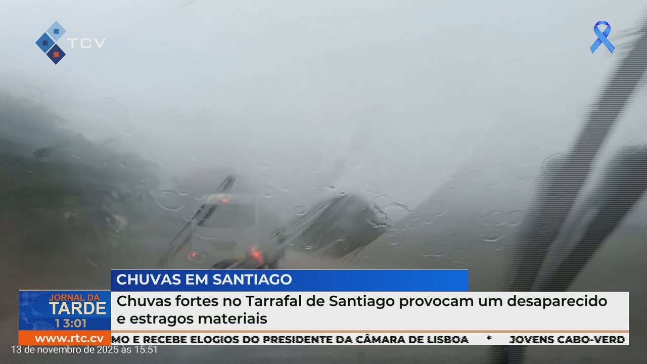 Chuvas fortes no Tarrafal de Santiago provocam um desaparecido e estragos materiais