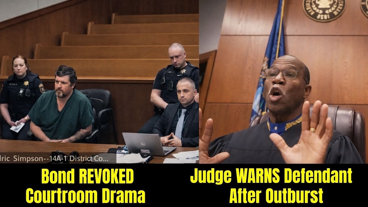 Judge WARNS Defendant After Outburst — Bond REVOKED | Courtroom Drama