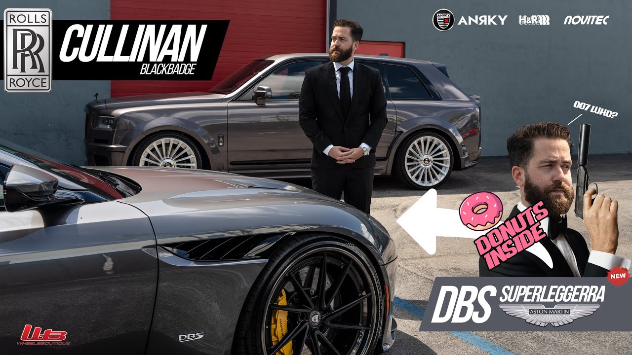 Donuts in an Aston Martin DBS