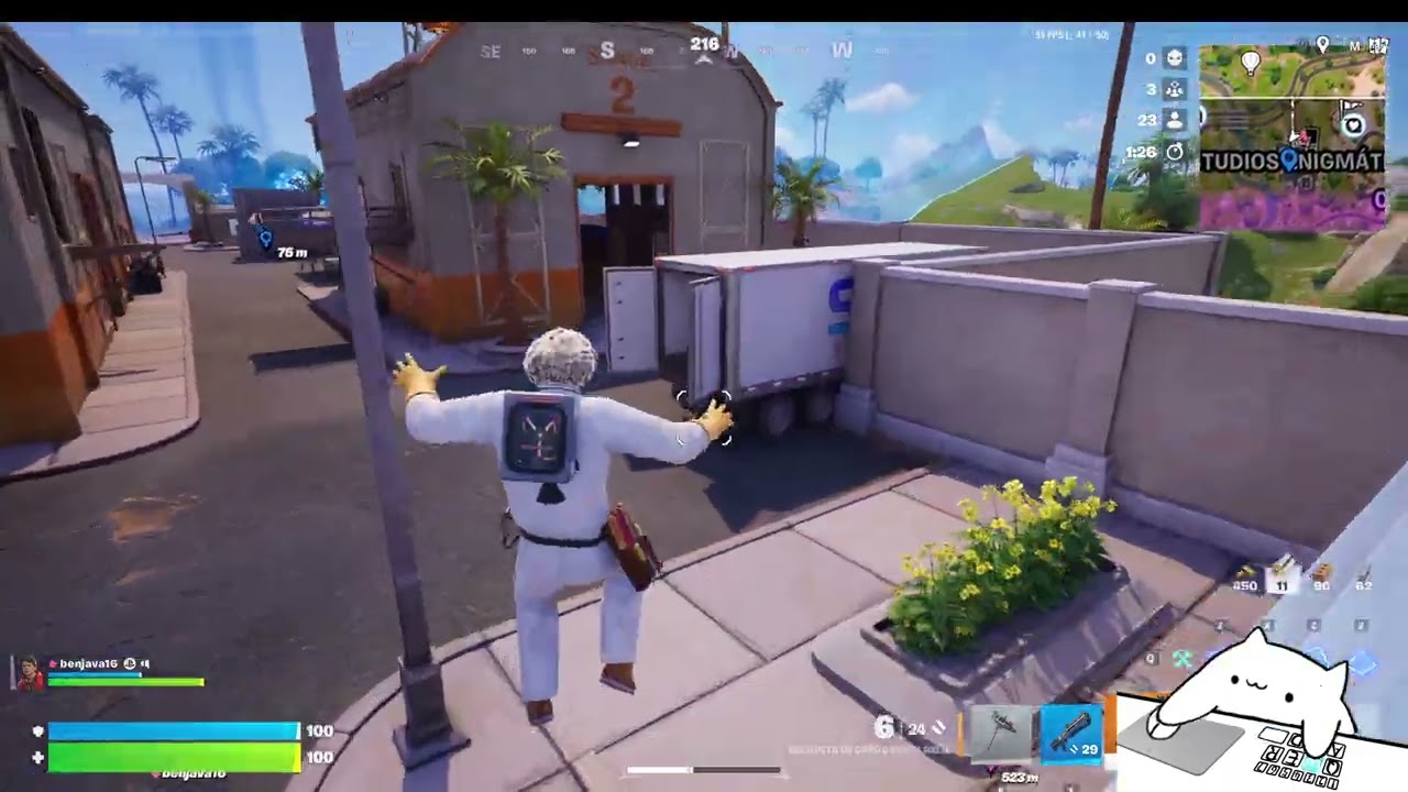 fortnite con el doc brown