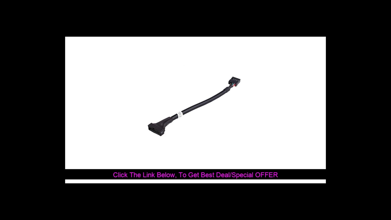 Big Sale USB 3.0 20-pin Header Male to USB 2.0 9-pin Female Adapter Short Cable