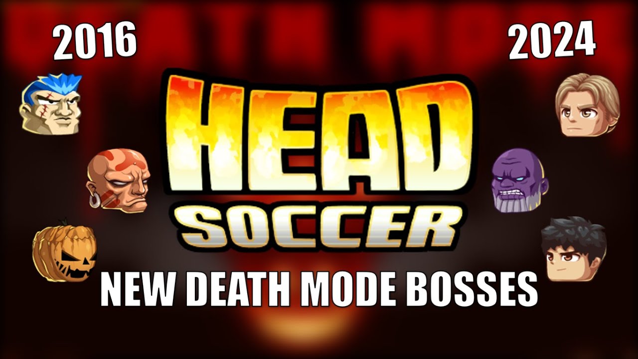 Head Soccer - Death Mode: All New Bosses (Comparison between 2016 and 2024)