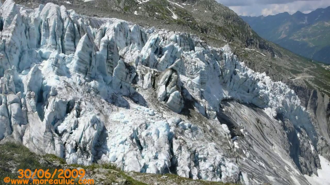 Glacier d'Argentière Rive Droite  2008 2011