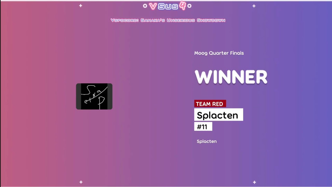 VSUS4 Moog Losers QF: Splacten vs Cateen
