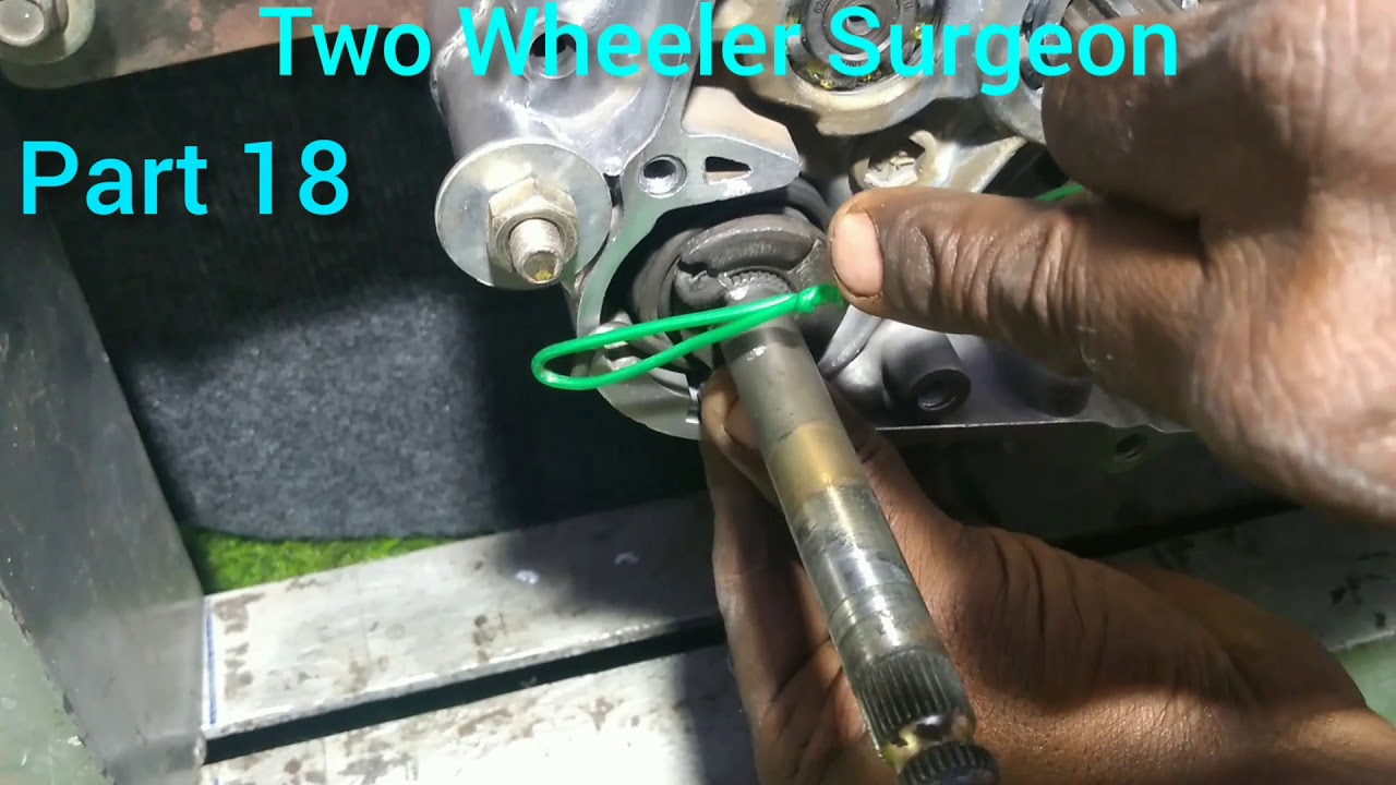 Hero honda splendor how to fit  kicker spring in easy method