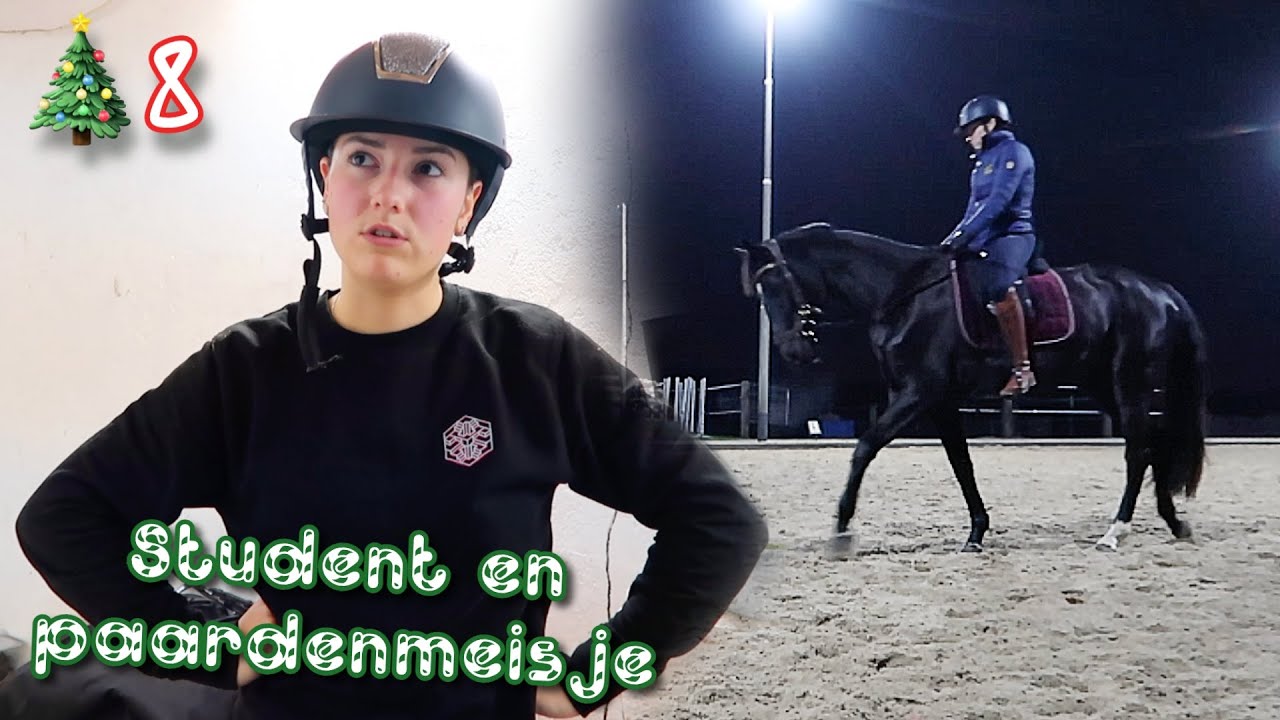 MIJN LEVEN ALS STUDENT EN PAARDENMEISJE, veel timelapses & gek kerstcadeau! | Vlogmas 8 Lee & Esmé