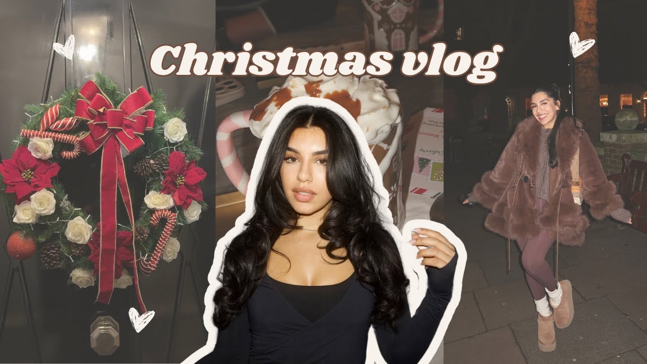 christmas vlog | shopping, warm food, nails, pilates & more