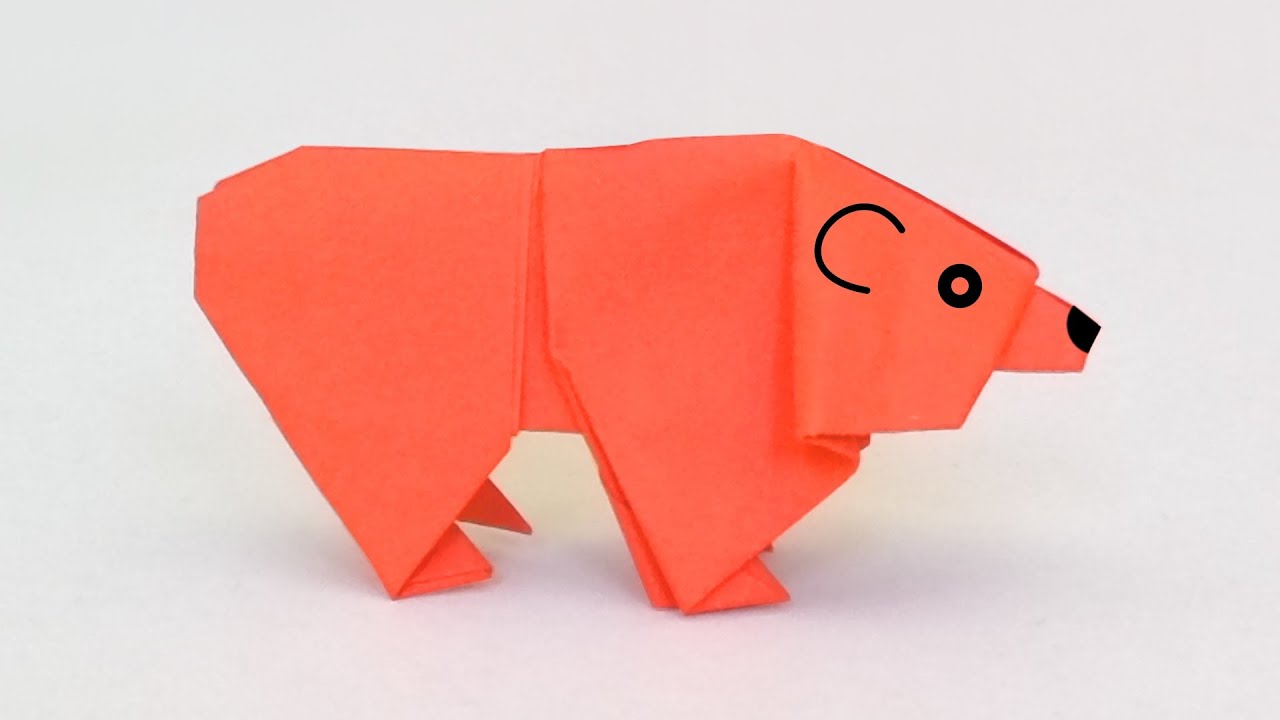 Comment faire un OURS en ORIGAMI