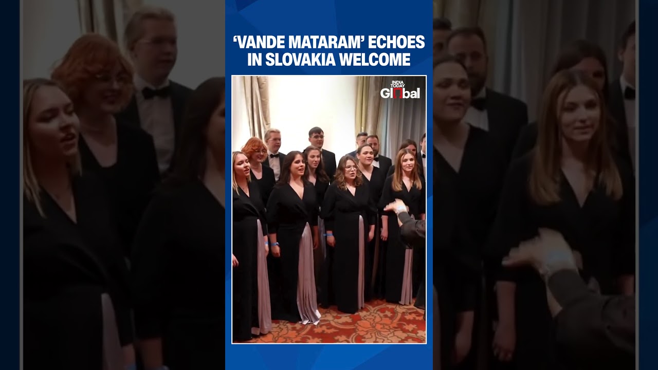 Slovak Ensemble Performs 'Vande Mataram' To Welcome PM Modi On Arrival In Bratislava