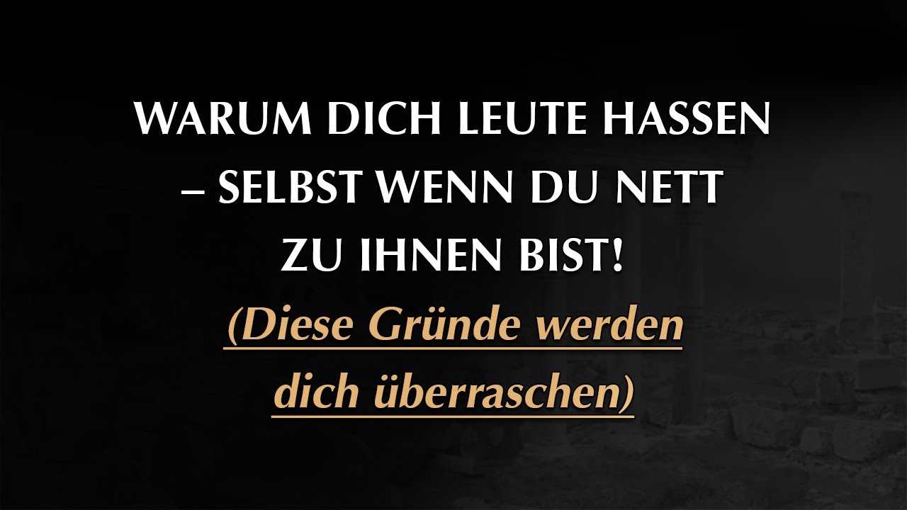 Warum dich Menschen hassen, obwohl du nett zu ihnen bist | Narzissmus