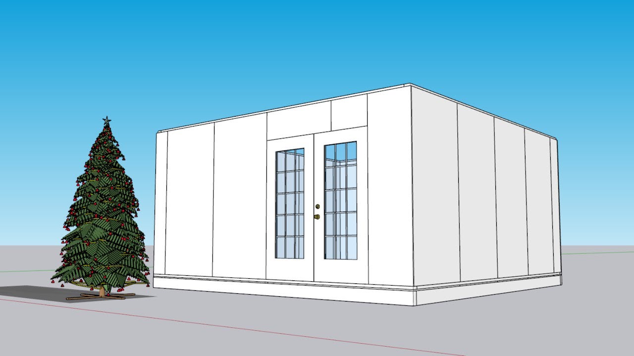 Eric's Netherlandic Garden Shed in SketchUp Using Medeek Extensions