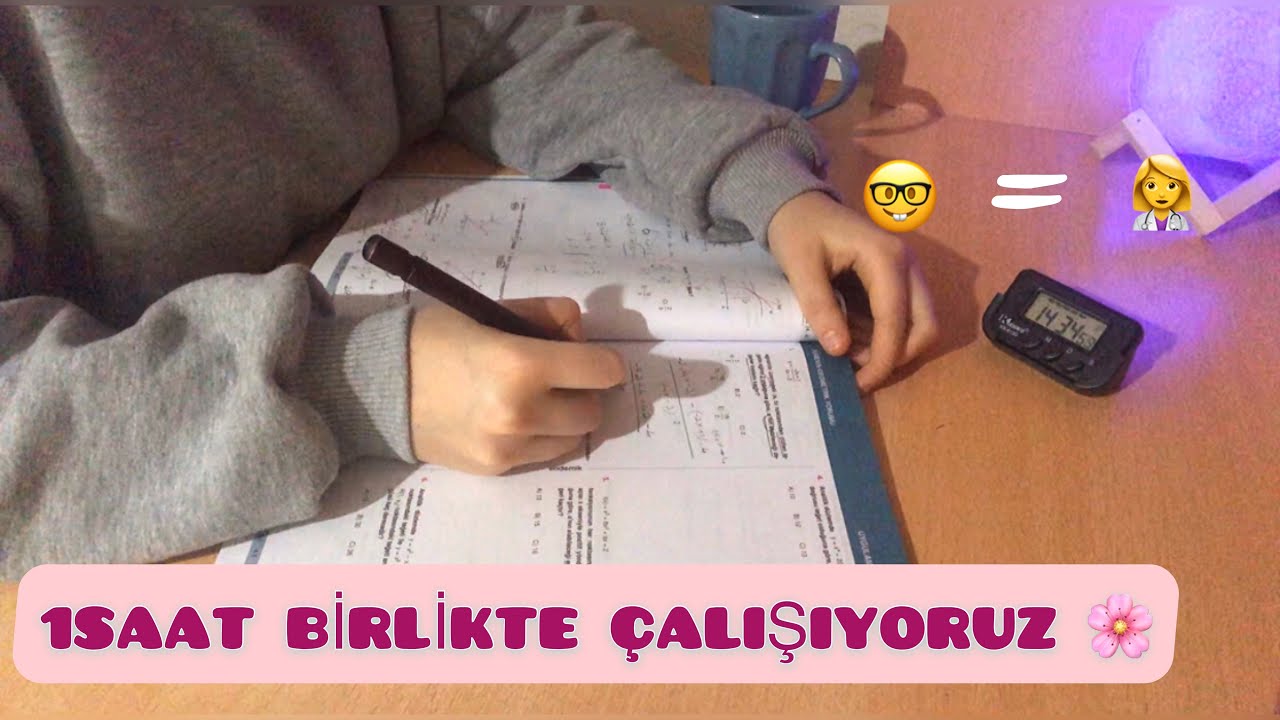 STUDY WİTH ME 1HOUR (with music) #yks2021