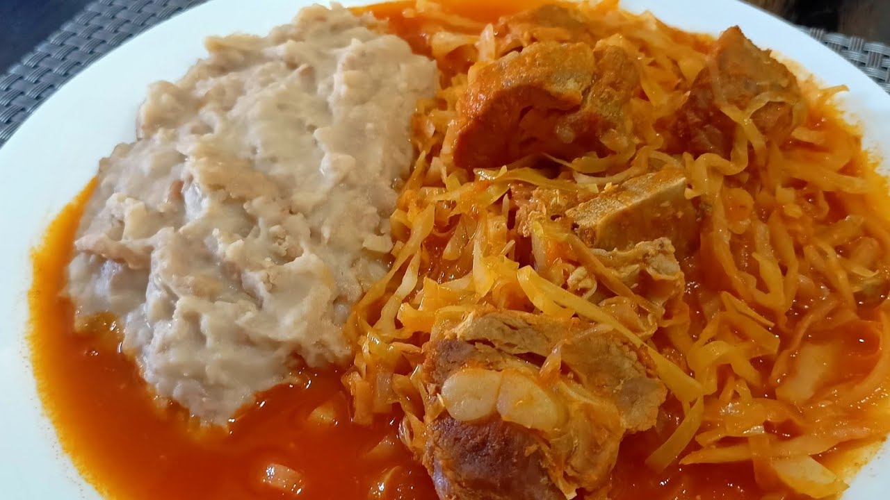 Carne De Puerco Con Repollo